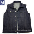 Custom Regular Fit Indigo Selvedge Denim Men Vest